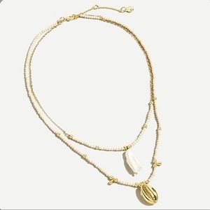 ✨NWT✨J. CREW // Beachy layered beaded necklace
